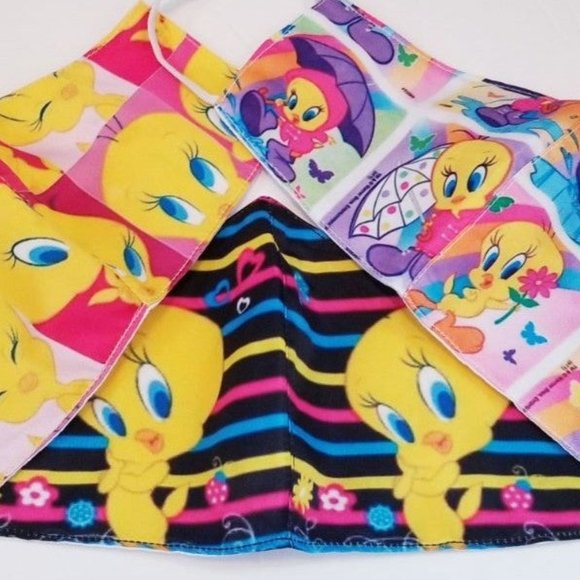 3x custom face mask Tweety canary bird wb cartoon - Picture 11 of 15